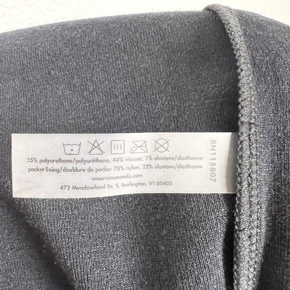 Commando Black Faux Leather Joggers Size Large - Picture 10 of 10